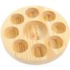 GANAZONO Essential Oil Bottle Organizer Box Slot round Tray Holder for Perfume and Nail Oil Storage Glass Bottle Display Stand Compact Container for Desktop and Workbench Use view 1