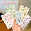 5 Sheets Colorful Butterfly Face Gem Stickers for Crafts Glitter 3D Stickers for Scrapbooking Face Gems for Women Sticker Self Adhesive Rhinestones Sticker Jewels Scrapbook view 2