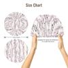 Nuzjahu Cute Pink Bouquet Print Silk Bonnet for Sleeping Women Double Layer Satin Bonnet Elastic Hair Satin Bonnets for Women's Natural & Curly Hair view 4