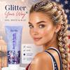 4th of July Patriotic Body Glitter Stick,Red White and Blue Face Glitter,Star Hair Glitter for Kids,4th of July Outfits for Women,Self-Adhesive Body Glitter for President's Day Veterans Day view 4
