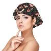 Nuzjahu Amanita Mushroom and Heart Shapes Print Silk Bonnet for Sleeping Women Double Layer Satin Bonnet Elastic Hair Satin Bonnets for Women's Natural & Curly Hair view 1