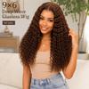 V SHOW 9x6 Deep Wave Glueless Lace Front Wig #4 Chocolate Brown 24Inch view 2