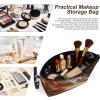 VTCTOASY Marble Mixed Brown Makeup Bags Handheld Portable Travel Toiletry Bags Large Capacity Cosmetic Bag with Zipper Waterproof Leather Makeup Storage Bag for Women Daily Use & Gifts view 4