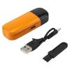 Hosrivae Nose Hair Trimmer Men with Digital Display, Rechargeable Shaver, Ergonomic Portable Grooming Kit Travel, Black(Normal Orange) view 2