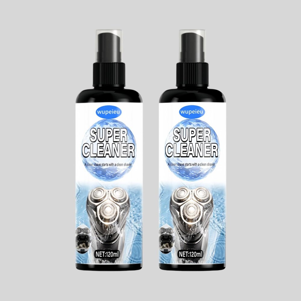 wupeieu 120ml Razor Cleaning Liquid Compatible With Panasonic Xtra ES LS LM RC LT73 Series, Cleans Your Shaver For Optimal Hygiene(2 pcs)