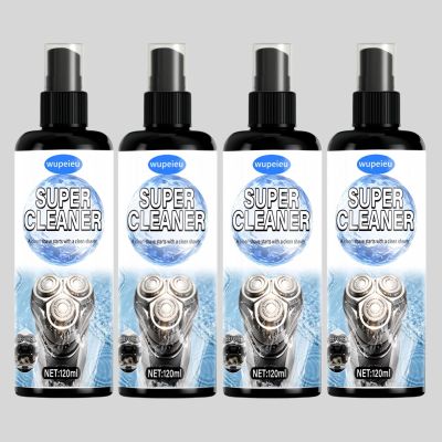 wupeieu 120ml Razor Cleaning Liquid Compatible With Panasonic Xtra ES LS LM RC LT73 Series, Cleans Your Shaver For Optimal Hygiene(4 pcs)