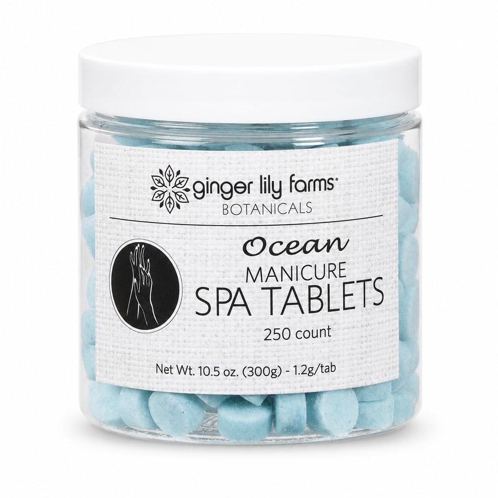 Ginger Lily Farms 250ct Manicure Spa Tablets, Ocean Scent