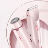 2in1 Electric Body Hair Trimmer, Rechargeable DualHead Bikini Shaver for Women & Men, Hair Removal Clipper for Face, Underarm, Leg, Pubic Area, IPX7 Waterproof Wet & Dry Use (Pink) view 2