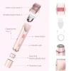 2in1 Electric Body Hair Trimmer, Rechargeable DualHead Bikini Shaver for Women & Men, Hair Removal Clipper for Face, Underarm, Leg, Pubic Area, IPX7 Waterproof Wet & Dry Use (Pink) view 4