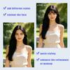 YTBYT Clip In Bangs 100% Human Hair, Extended Fringe with Sideburns, Seamless Natural Hairpiece for Women(Natural Black 1B#) view 4