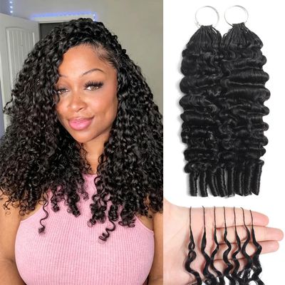 Feather Crochet Human Hair for Black Women Burmese Curly Crochet Human Hair