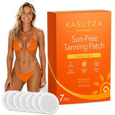 KASUTZA Self Tanner Patches, Microneedle Tanning Patches for Skin, 7 Count