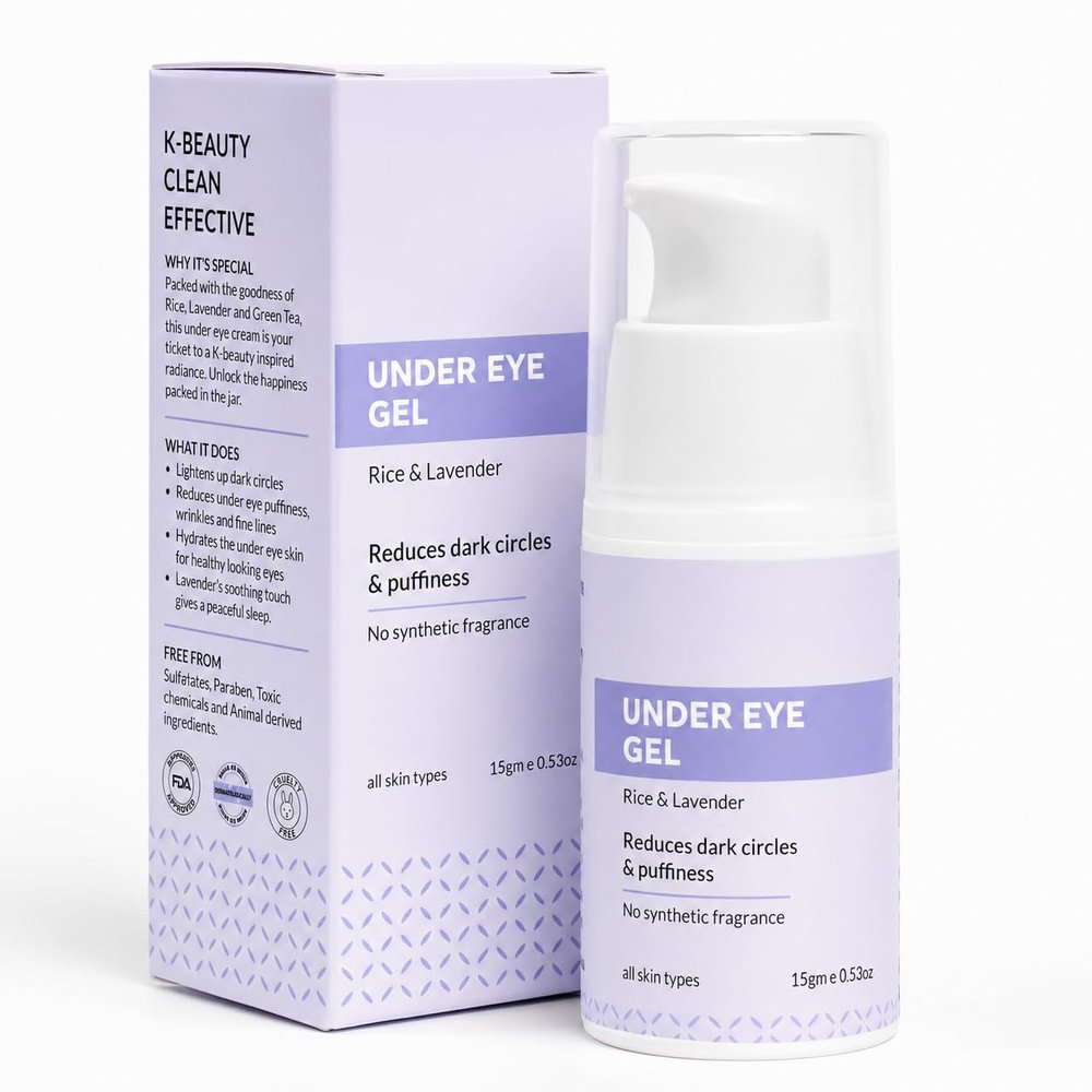 Rice Extract & Green Tea Under Eye Gel, Hydrating, 0.51 fl oz