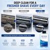 Razor Cleaning Fluid Refill, 300mlX3, Deep Clean Blades Lubricate/Maintain, for Series 3/5/7/9, Remove Residue/Odor, Fresh Scent view 3