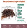 XUNTING Messy Bun Hair Piece for Women Ladies Fashion Wig Fluffy Curly Hair Bun Short Comb Ball Head Ponytail Extension Synthetic Hair Bun Piece(13) view 2