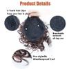 XUNTING Messy Bun Hair Piece for Women Ladies Fashion Wig Fluffy Curly Hair Bun Short Comb Ball Head Ponytail Extension Synthetic Hair Bun Piece(13) view 3