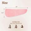 Jacquotha Cotton Hair Towel Wrap for Women (Pink Striped), 1 Pack view 4