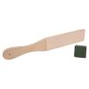 Baxnore Leather Polish Sharpening Strop Dual Sided Wooden Grinding Board with Grind Paste for Razors and Tools Durable and Comfortable Handle view 3