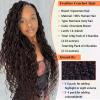 Burmese Curly Crochet Human Hair Chocolate Brown Pre-Separated Invisble Feather Seamless and Knotless Human Crochet Hair 18 Inch 120G 100 Strands for Women Soft Curly Pre Stretched Human Crochet Hair view 2