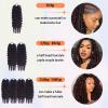 Burmese Curly Crochet Human Hair Chocolate Brown Pre-Separated Invisble Feather Seamless and Knotless Human Crochet Hair 18 Inch 120G 100 Strands for Women Soft Curly Pre Stretched Human Crochet Hair view 3