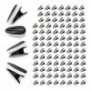 LOGOFUN 100PCS Funny Simulation Melon Seed Hair Clips Black White Striped Duckbill Barrettes Novelty Food Theme Pins for Novelty Party Favors view 2