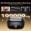 EchoByte Electric Foil Shaver for Men: Full-Metal Body & 4 Floating Blades view 3