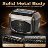 EchoByte Electric Foil Shaver for Men: Full-Metal Body & 4 Floating Blades view 2
