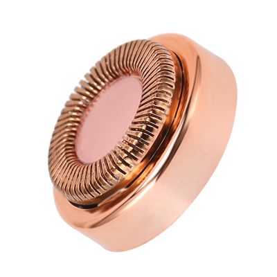 HURRISE Women Hair Remover Replacement Head - Electric Body Facial Hair Shaver Head, 360 High Efficiency, Rose Gold Coated, Easy Installation, Durable ABS & Stainless Steel