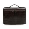 HiTotes Travel Makeup Bag Vanity Case for Women Crocodile Cosmetic Bag Makeup Case Leather Travel Toiletry Bag Organizer view 1