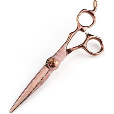 6 Inch Damascus Hair Cutting Shears Professional Barber Scissors for Salon Home Use with Sharp Stainless Steel Blades (Cutting)