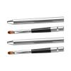 Halearo Lip Brush Set of 2, Ergonomic Compact Extended Lip Gloss Brush for Easy Cleaning, Ideal for Daily Makeup, Aluminum Material view 2