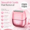 UpperX Electric Razors for Women, Waterproof Women Shaver for Body Trimmer with LED Display, USB-C Rechargeable Pubic Hair Bikini Trimmer for Women Private Area, Face Underarms Legs, 2 Extra Heads view 2