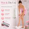 UpperX Electric Razors for Women, Waterproof Women Shaver for Body Trimmer with LED Display, USB-C Rechargeable Pubic Hair Bikini Trimmer for Women Private Area, Face Underarms Legs, 2 Extra Heads view 4