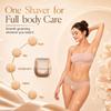 UpperX Electric Razors for Women, Waterproof Women Shaver for Body Trimmer with LED Display, USB-C Rechargeable Pubic Hair Bikini Trimmer for Women Private Area, Face Underarms Legs, 2 Extra Heads view 3
