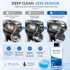 Compatible with Braun 3/5/7/9, CCR2/CCR4 Shaving Razor Cleaning Fluid Refill Set, 300mlX1/170mlX3 Residue Removal, Lubricates and Maintains Blades view 3