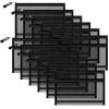 Sinzip 12 Pieces Zipper Nylon Mesh Pouch, Mesh Cosmetic Bags Makeup Bags Pencil Case, Multipurpose Travel Bags for Cosmetic School Office Supplies and Travel Accessories (2 Layers-Black, A5) view 1
