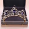 Sisyeuo Eye-catching for Rhinestone Stone Headband Hoop Wedding Bridal Purple Vintage Crown Luxury Princess Hair Jew Headbands for Men and Wristband view 2
