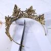 Sisyeuo Eye-catching for Rhinestone Stone Headband Hoop Wedding Bridal Purple Vintage Crown Luxury Princess Hair Jew Headbands for Men and Wristband view 4