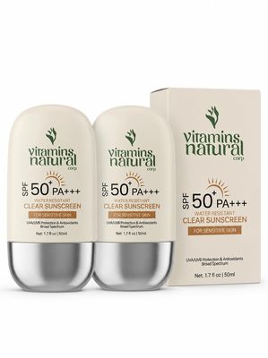 Vitamins Natural Corp SPF 50 Face Sunscreen Cream 2-Pack 1.7 oz each