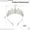 Machify 12 Pcs Tiara Headbands, Silver Crystal Queen Crowns with Rhinestones, Alloy Hair Accessories, 7.4 x 5.5 in for Wedding Prom Party Bridal Shower Birthday view 4