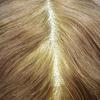 SINGA HAIR Toupee for Men Real Human Hair Replacement System Durable Fine Mono Hair Systems for Men Mono Poly Coated Mens Toupee Hairpiece Unit #2010 Light Ash Blonde+10% Grey 6X8 120% Density view 4