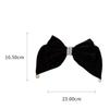 WGTYOA Bowknot Diamond Pearl Hair Clip Cool And Cute Velvet Spring Headdress Female view 2