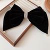 WGTYOA Bowknot Diamond Pearl Hair Clip Cool And Cute Velvet Spring Headdress Female view 3