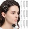 12PCS Metal Safety Pin Hair Clip Small Funny Pin Shape Design Goth Hairs Stick Pins Silver Simple French Style Hair Sticks Hairpin Clips for Women Vintage Hairstyle Accessories view 1