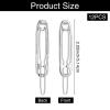 12PCS Metal Safety Pin Hair Clip Small Funny Pin Shape Design Goth Hairs Stick Pins Silver Simple French Style Hair Sticks Hairpin Clips for Women Vintage Hairstyle Accessories view 2