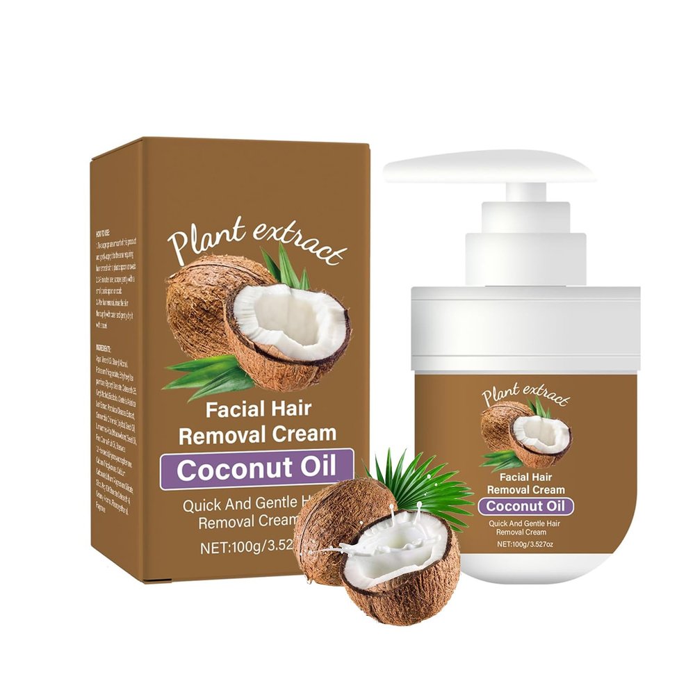 Coconut Oil Facial Hair Removal Cream,Facial Depilatory Cream