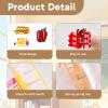 3 Pcs Teacher Hair Clips Set, Fruit Apple, Stationery Pencil and Bus Shaped Claw Clips, Hair Accessories for Women, Daily and Office Wear view 3