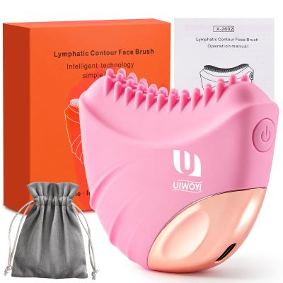 UIWOYI Electric Heated Lymphatic Brush with Thick Raised Silicone Bristles