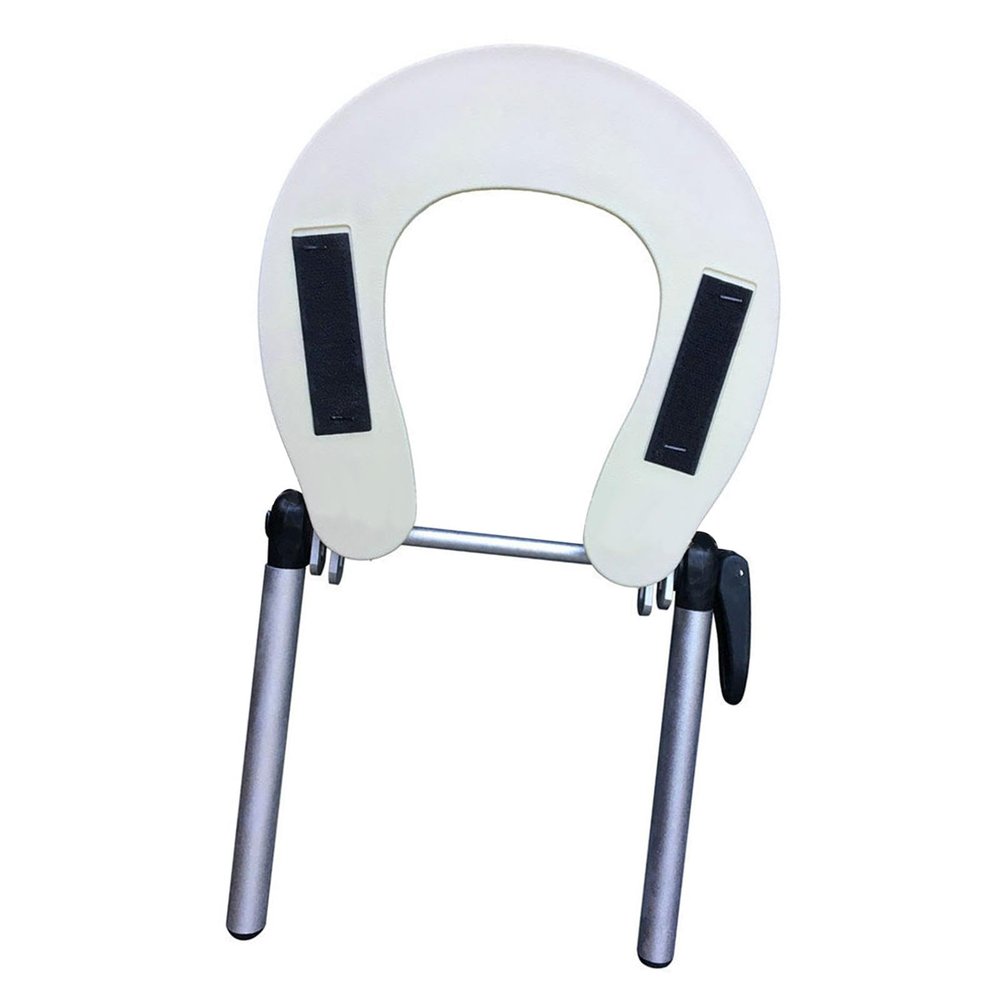 Luwecf Massage Table Face Cradle Adjustable Universal Support Headrest Stand Aluminum Frame Sponge Padding Lightweight Structure Suitable for Professional