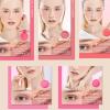 Blush Powder Palette, 5-Colour Face Contour Kit, Matte & Shimmer Finish, Long-Lasting Blendable Brightening Powder, With Mirror, All Skin Types (#1) view 2